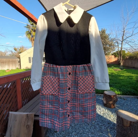 Vintage Now is the Time by Puritan Dress. Houndstooth. Size please c measurement - Picture 1 of 16